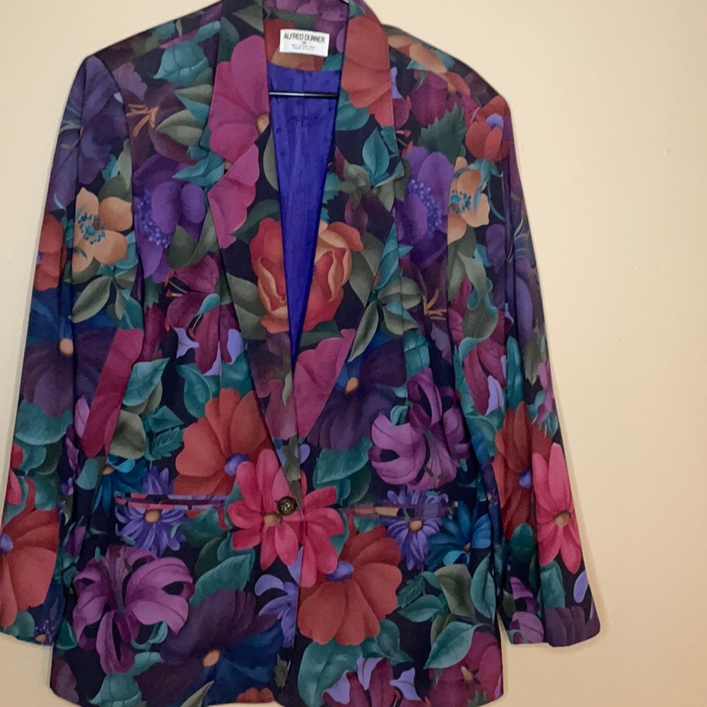 Vintage Floral Alfred Dunner Blazer